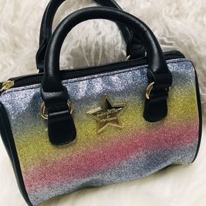 Betsey Johnson Rainbow Glitter purse